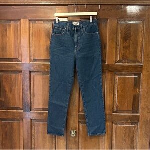 Madewell The Perfect Vintage Jean High-Rise Tapered Leg Blue Denim Size 29
